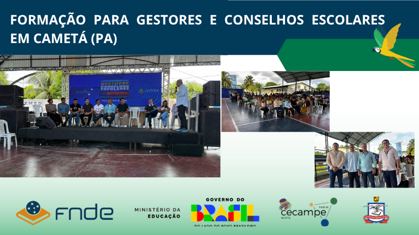 Formação para Gestores e Conselhos Escolares no município de Cametá PA